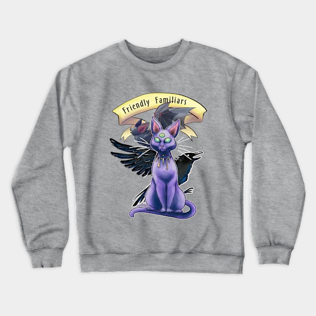 Friendly Familiars Crewneck Sweatshirt by swinku